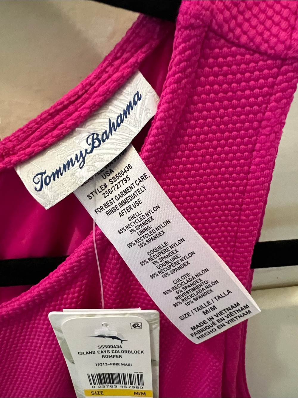 Tommy Bahama Island Cays colorblock romper  Size Medium - Picture 10 of 15
